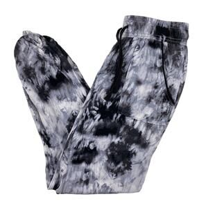 Rock & Republic Black and Gray Tie-Dye Joggers
